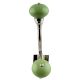 Lime Green Ceramic Silver Iron Hooks